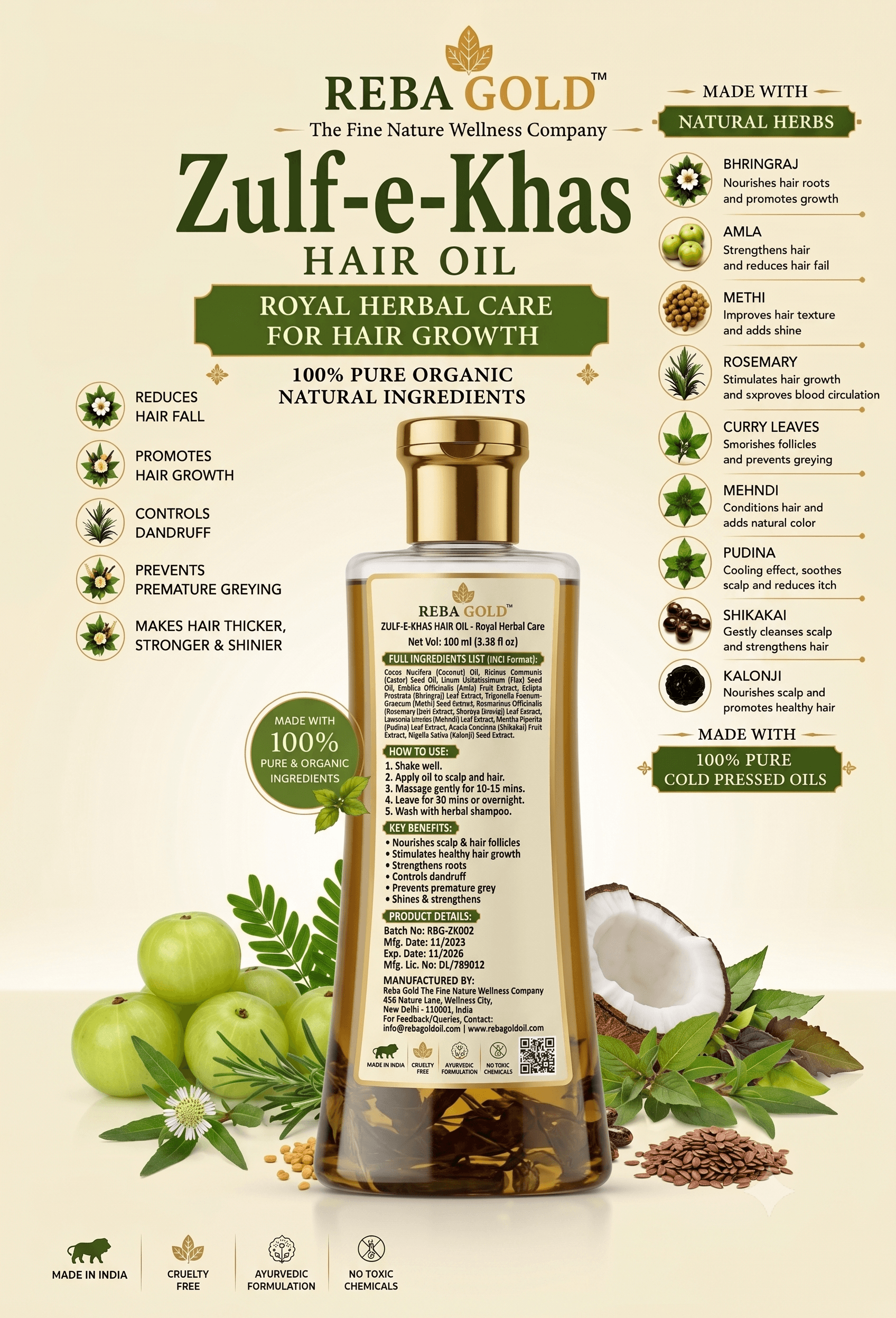 Rebagold Zulf E Khas product view 2
